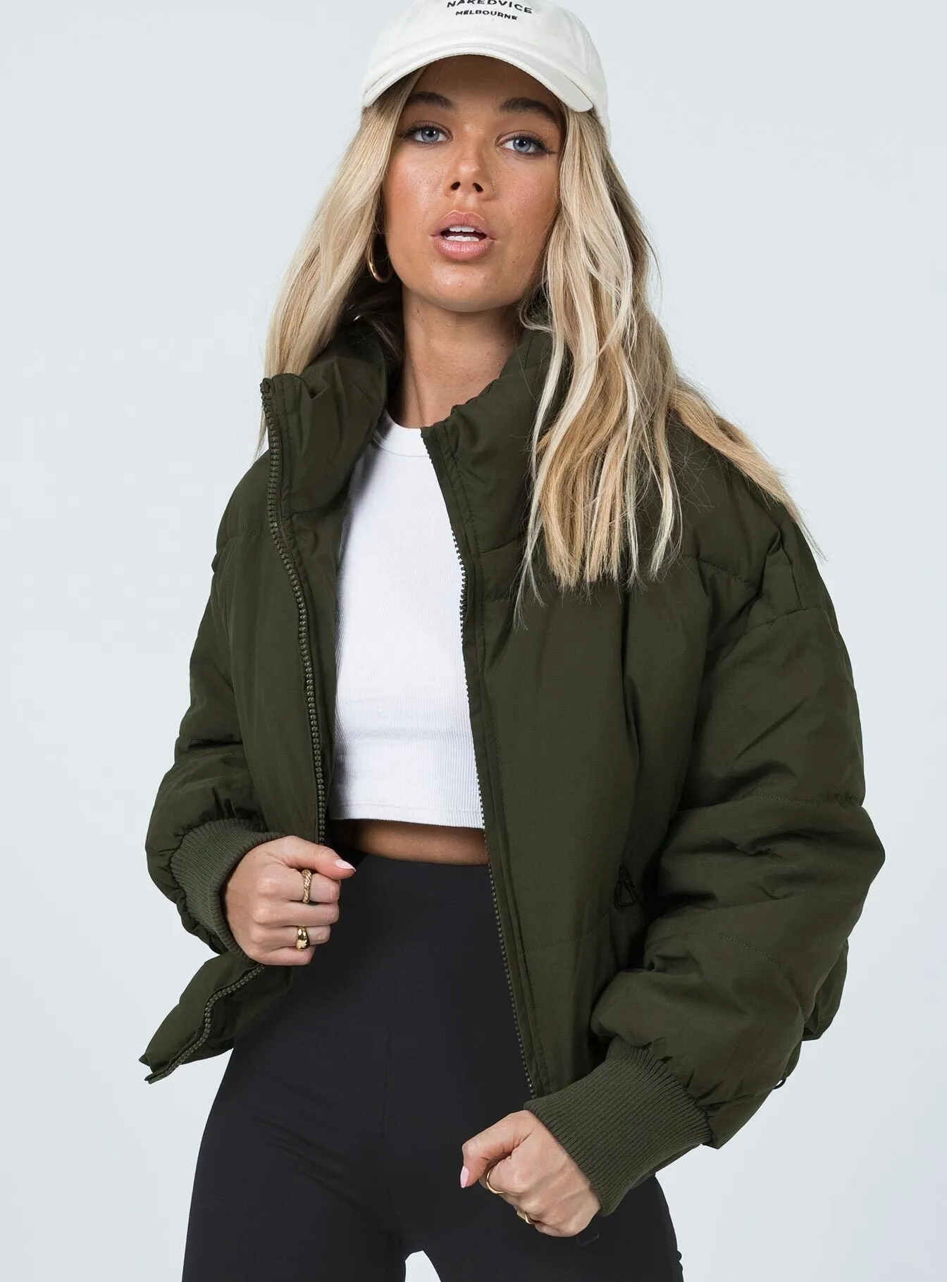 Abe Puffer Jacket Khaki