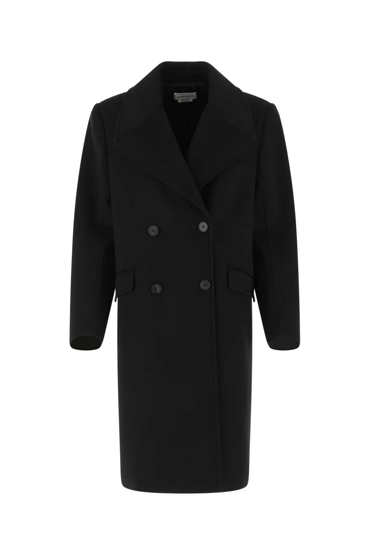 Alexander McQueen Double-Breasted Mid-Length Coat