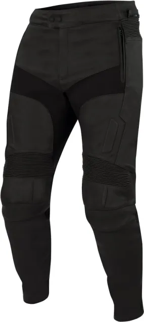 Bering Boyd Waterproof Motorcycle Leather Pants, Black