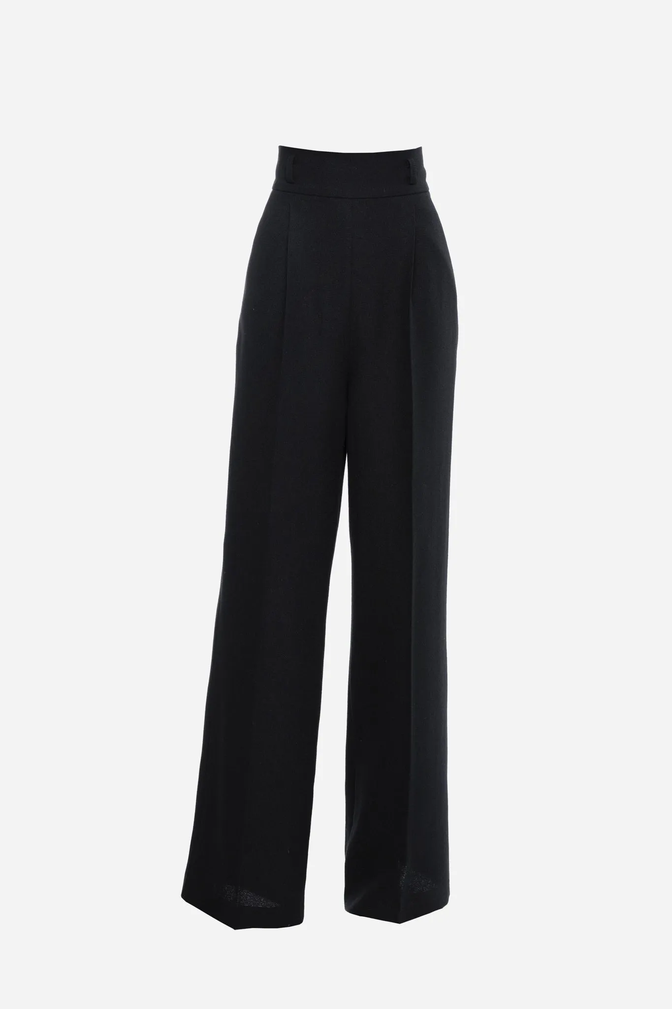 Black Wool Pants