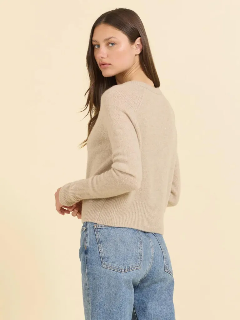 Blakely Cashmere Crewneck in Oatmeal