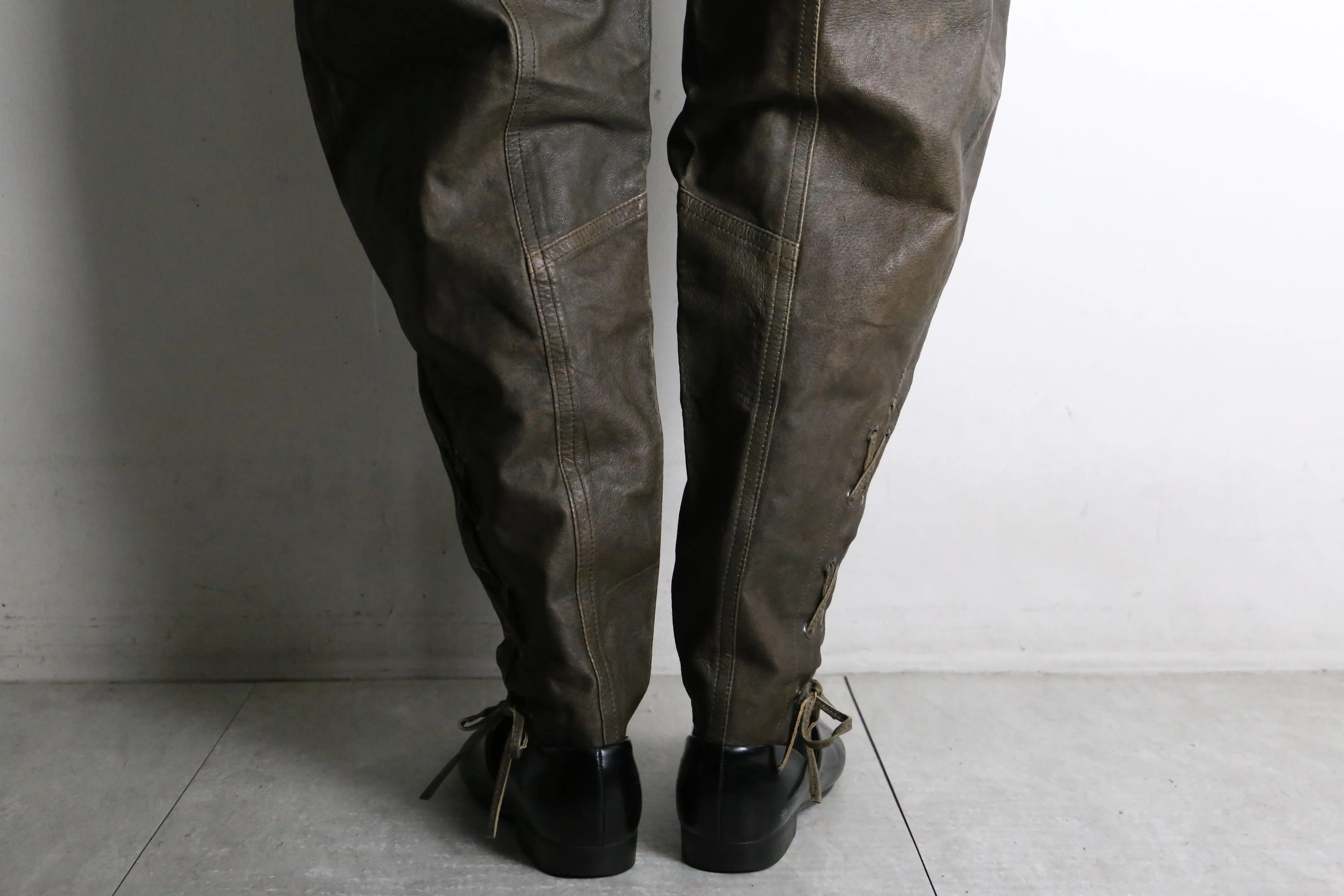 brown leather jodhpurs pants