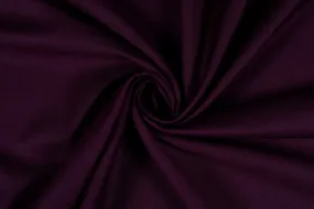 Dark Purple Plain Wool Polyester Blend Suiting Fabric