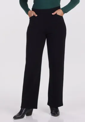 Ellie Wide Leg Pants - Black