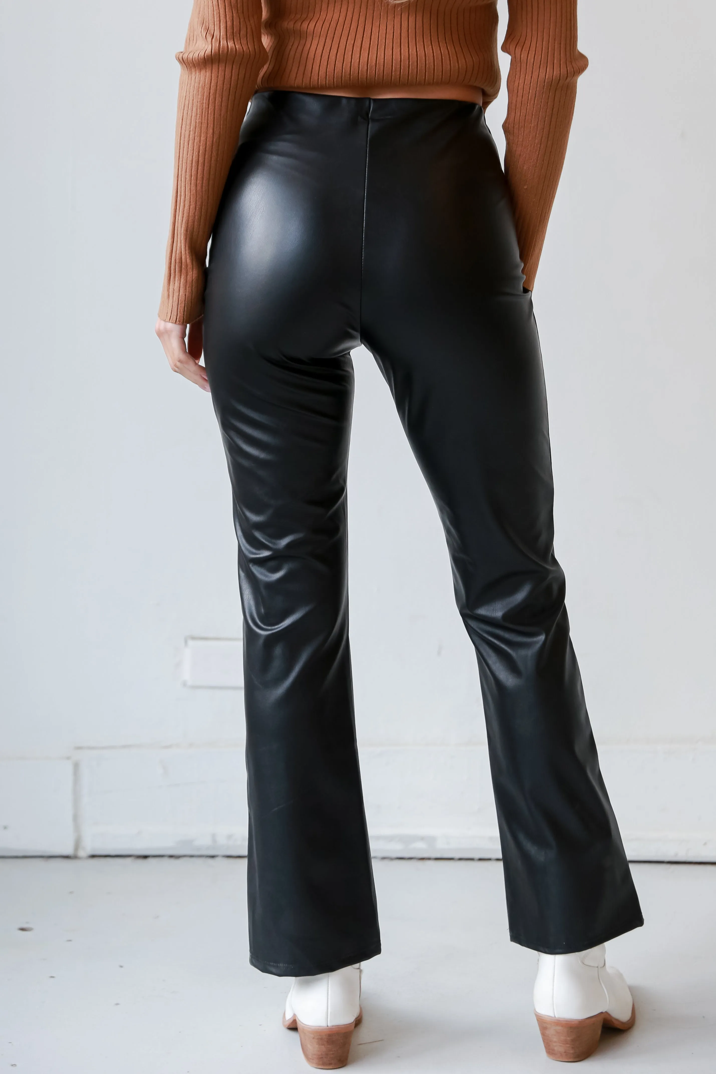 FINAL SALE - Hit Your Mark Black Leather Pants