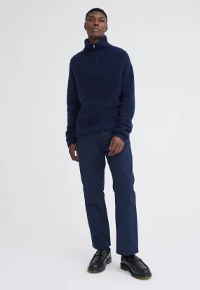 Floss Wool Cashmere Sweater - Navy