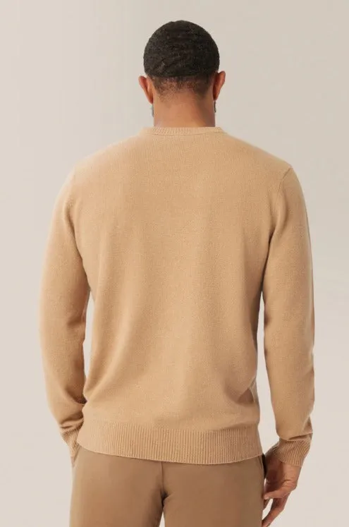 Good Man Cashmere Crew Neck Sweater, Warm Sand