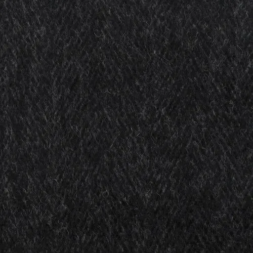 Gray/Black Brushed Herringbone Wool Blend Jacketing Fabric