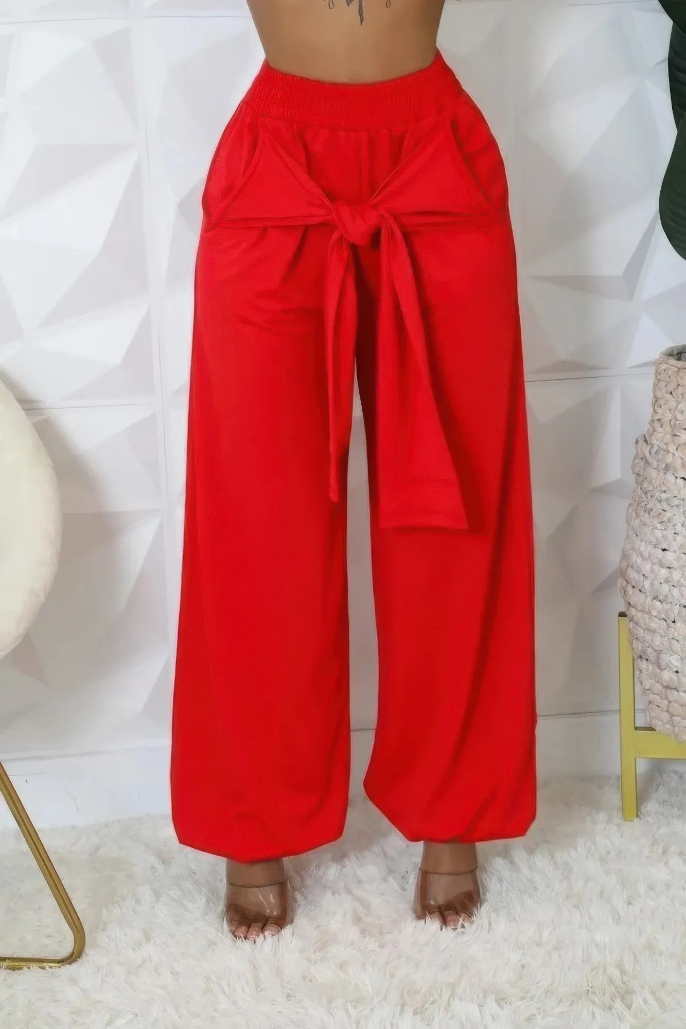 High-Waisted Stretch Pants