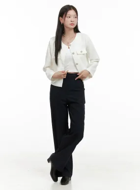 High Waisted Tailored Pants OG419