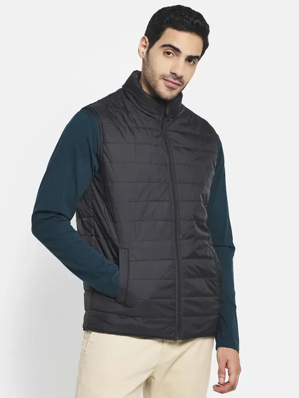 Men Black Puffer Jacket