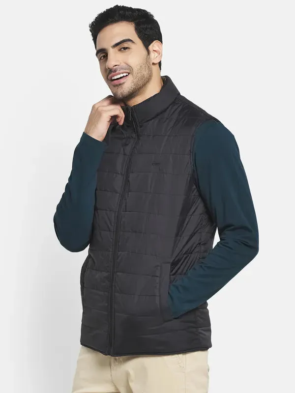 Men Black Puffer Jacket