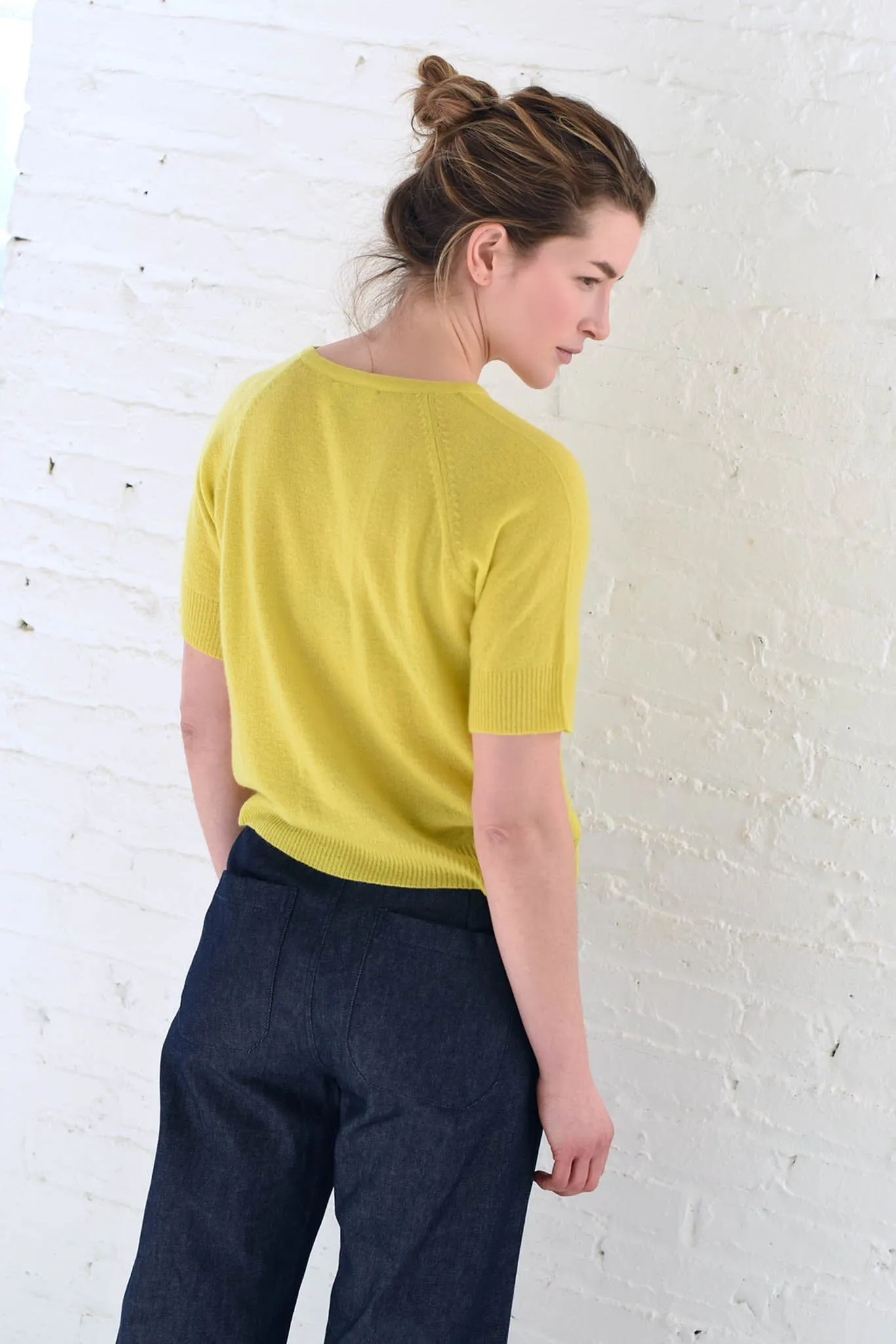 M.PATMOS Vicky Cashmere Tee - Citron