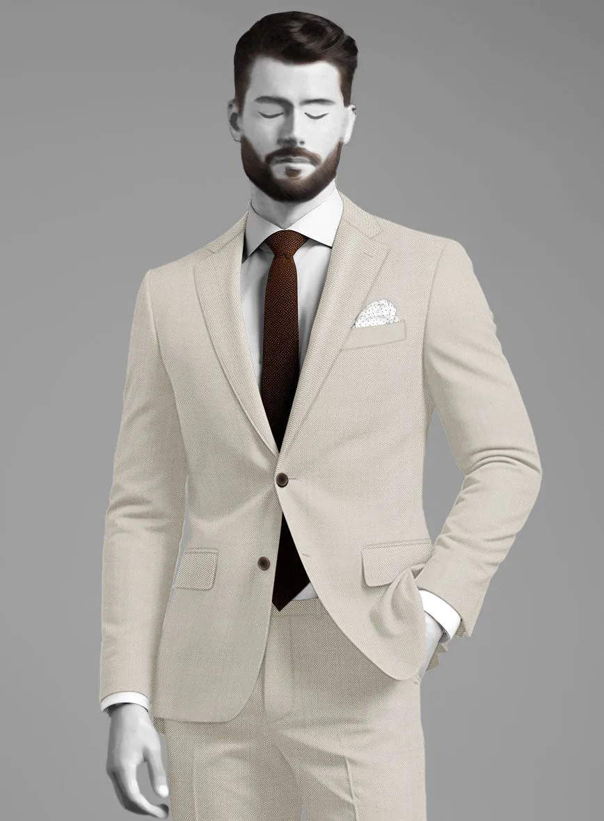 Napolean Muted Beige Wool Suit