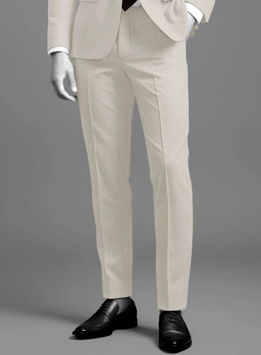 Napolean Muted Beige Wool Suit