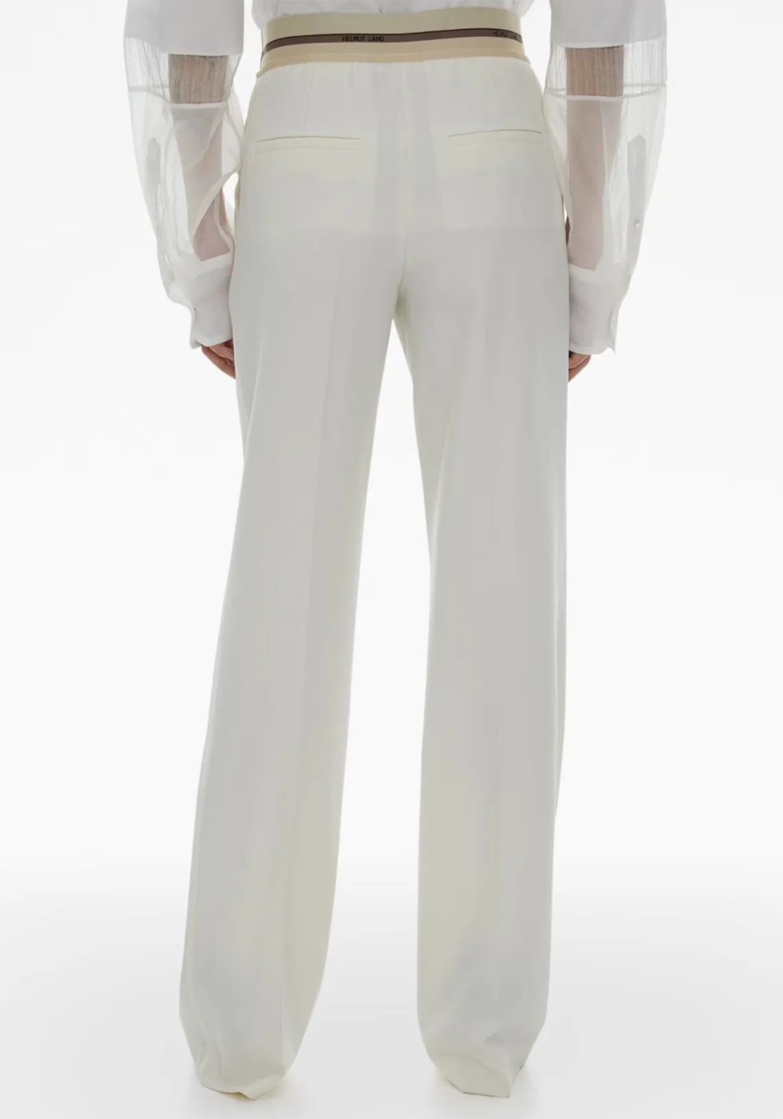 PULL ON SUIT PANT STRIPE IVORY