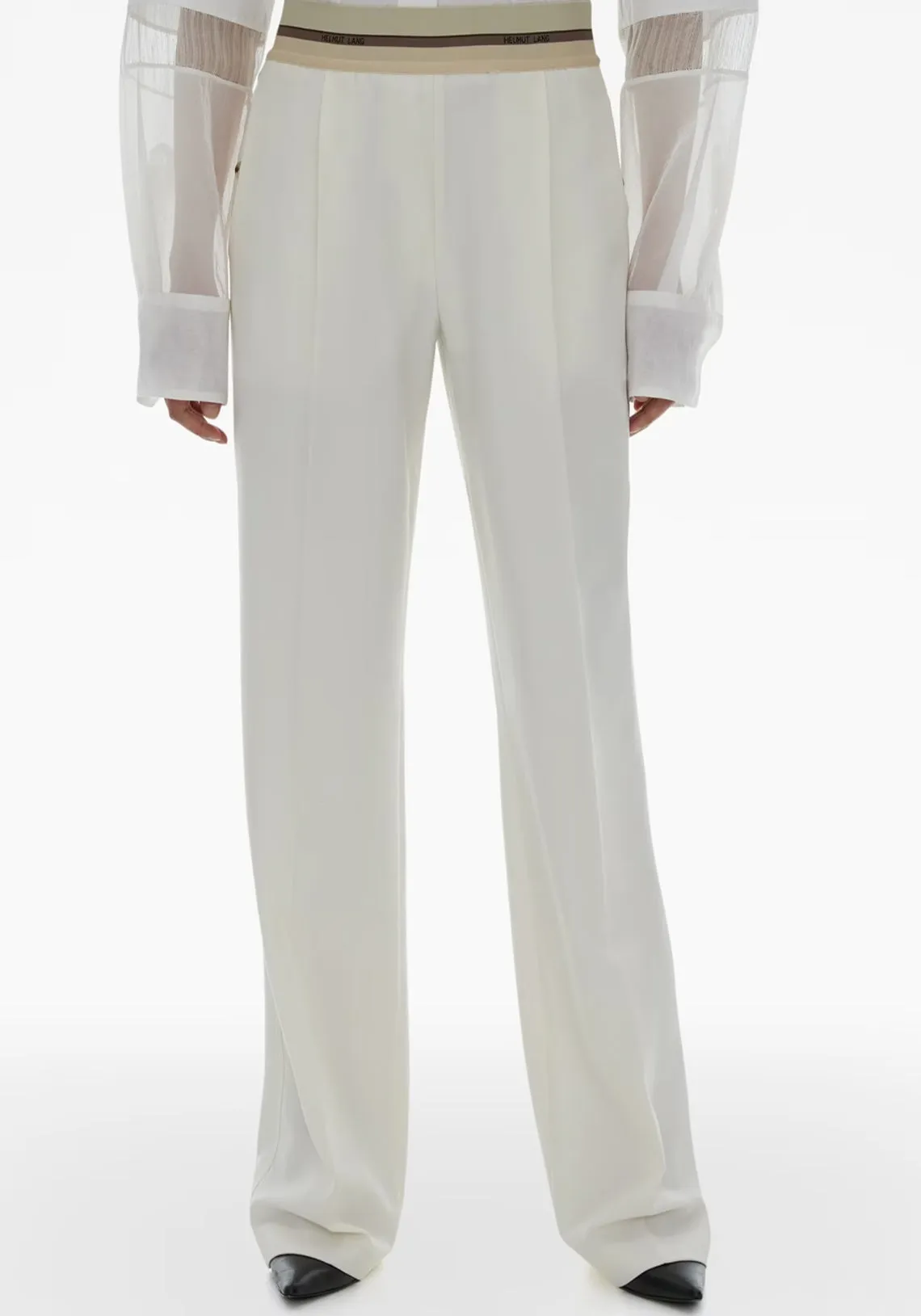 PULL ON SUIT PANT STRIPE IVORY