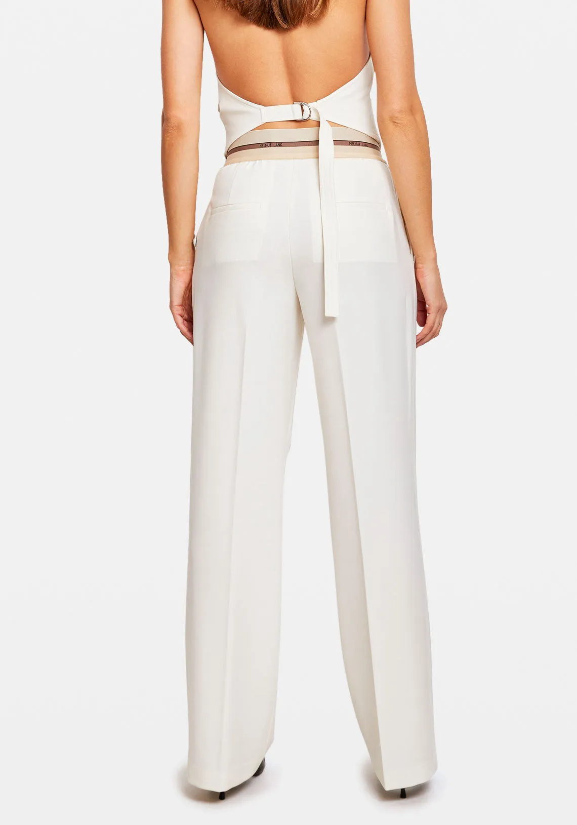 PULL ON SUIT PANT STRIPE IVORY