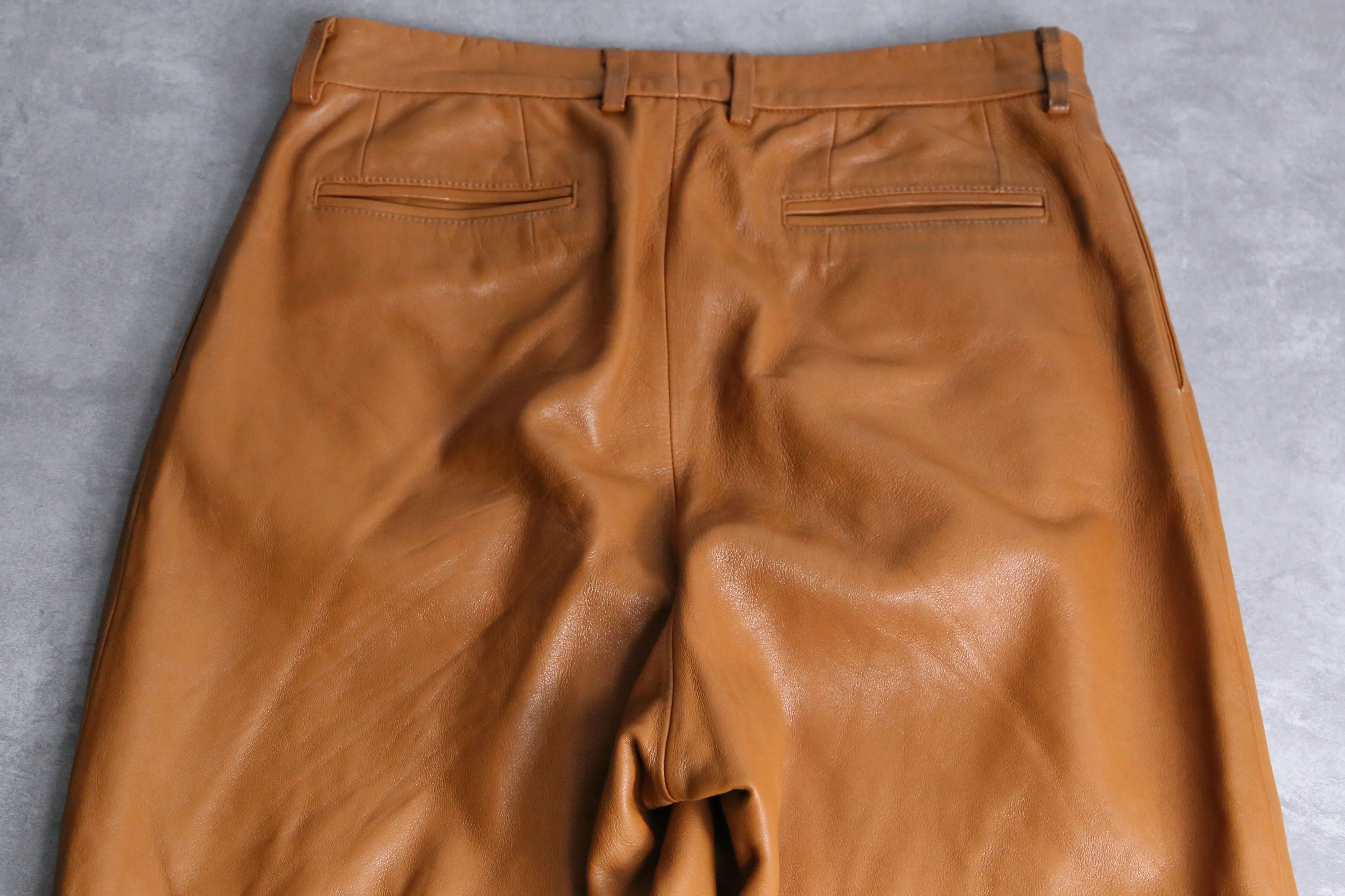 "NEAT" maple leather pants