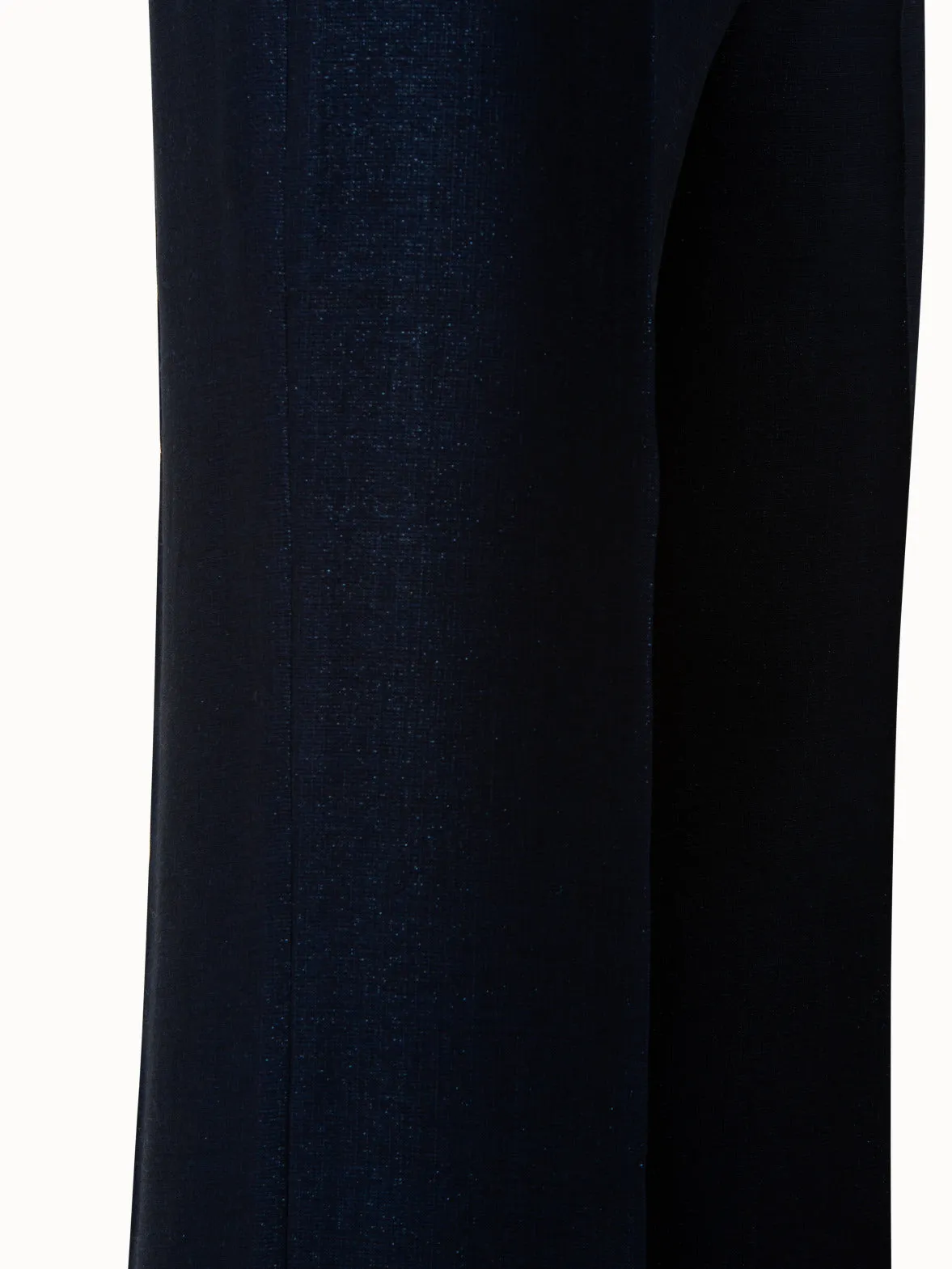 Straight Led Wool Lurex Pant