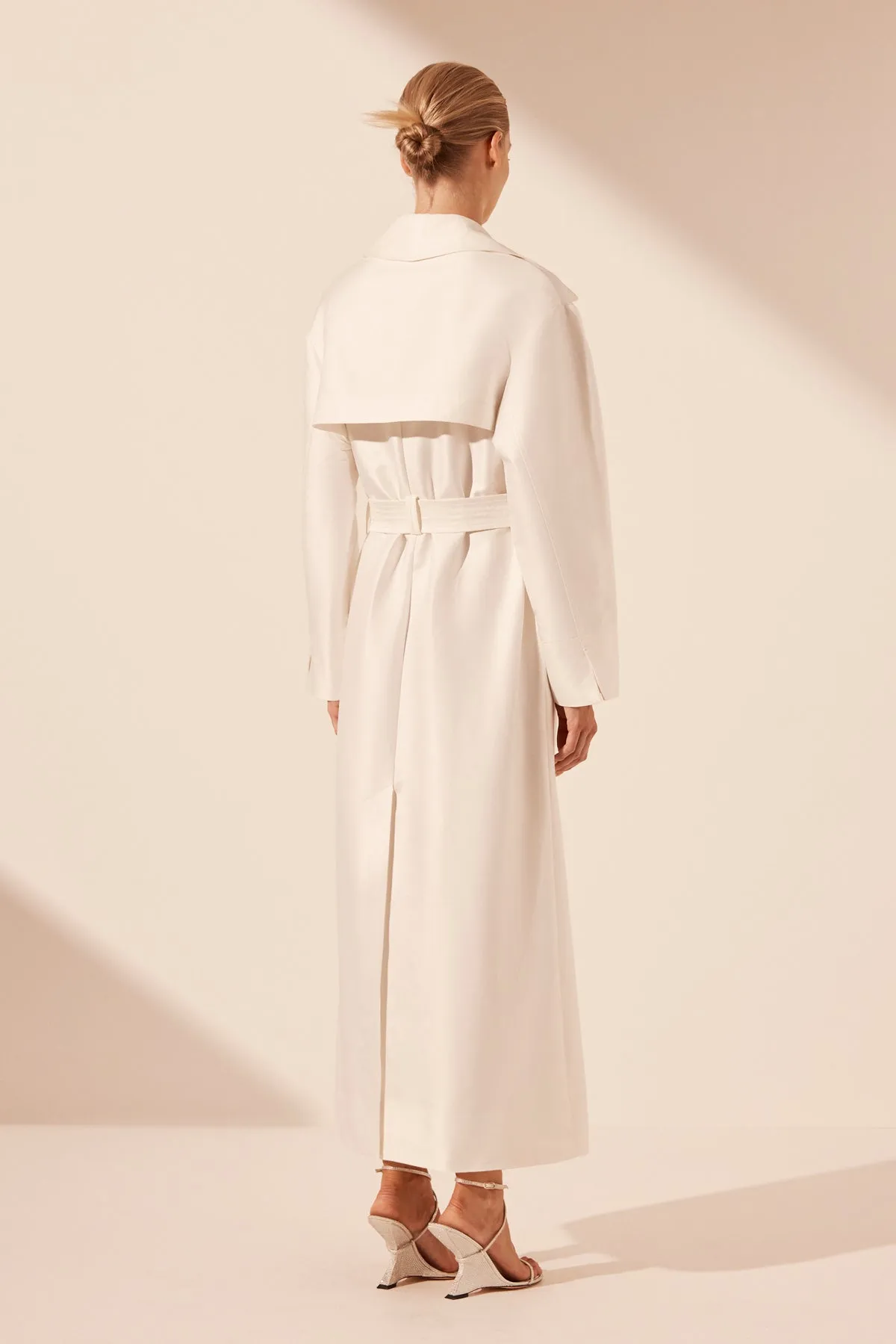 THEA TRENCH COAT - IVORY