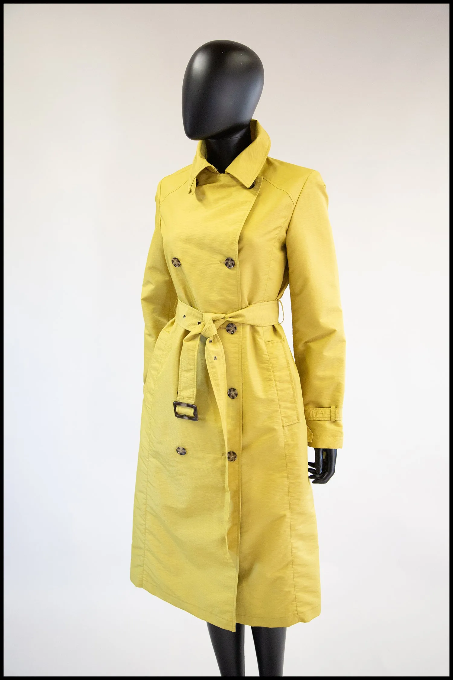 Vintage Yellow Four Seasons Trench Coat