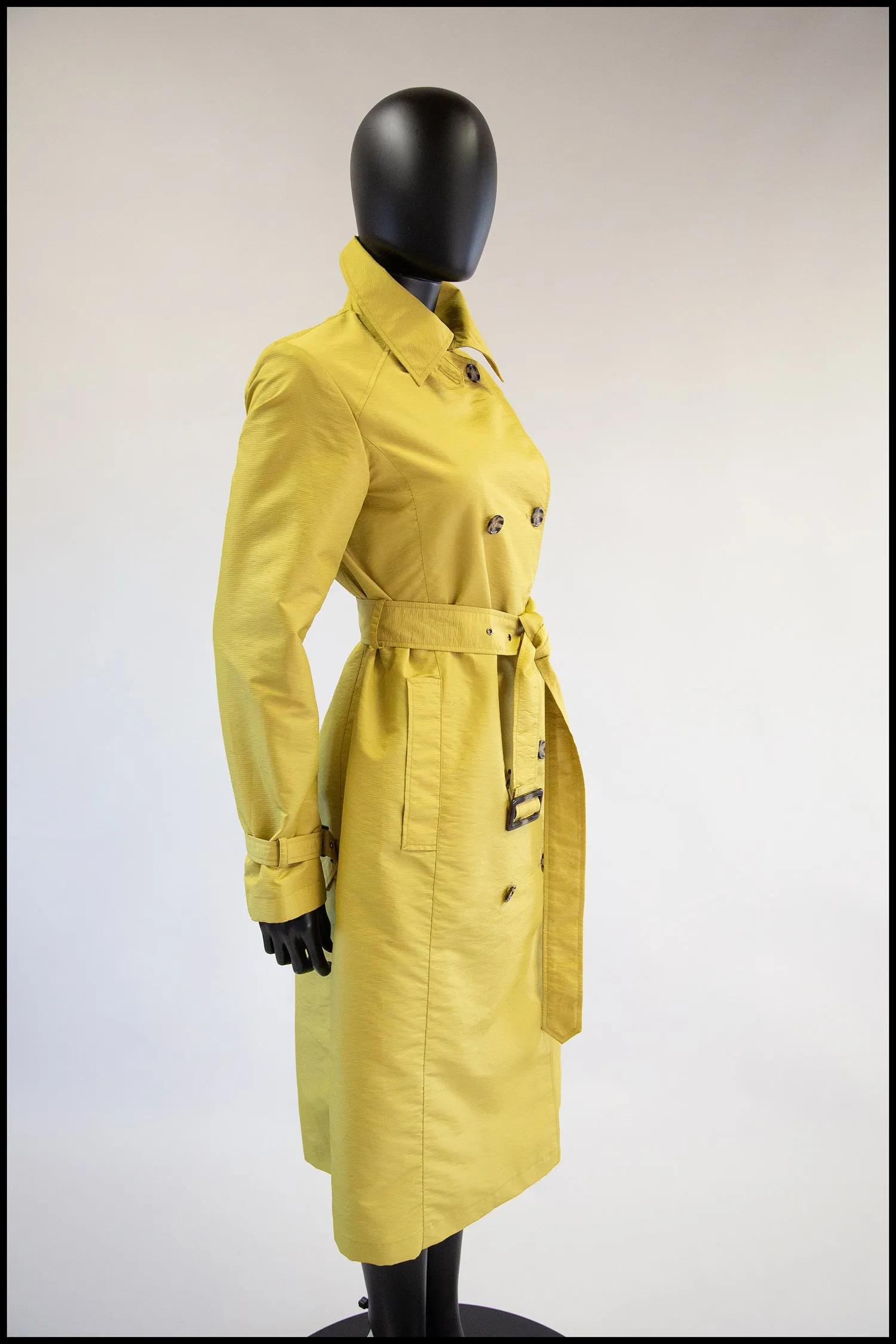 Vintage Yellow Four Seasons Trench Coat