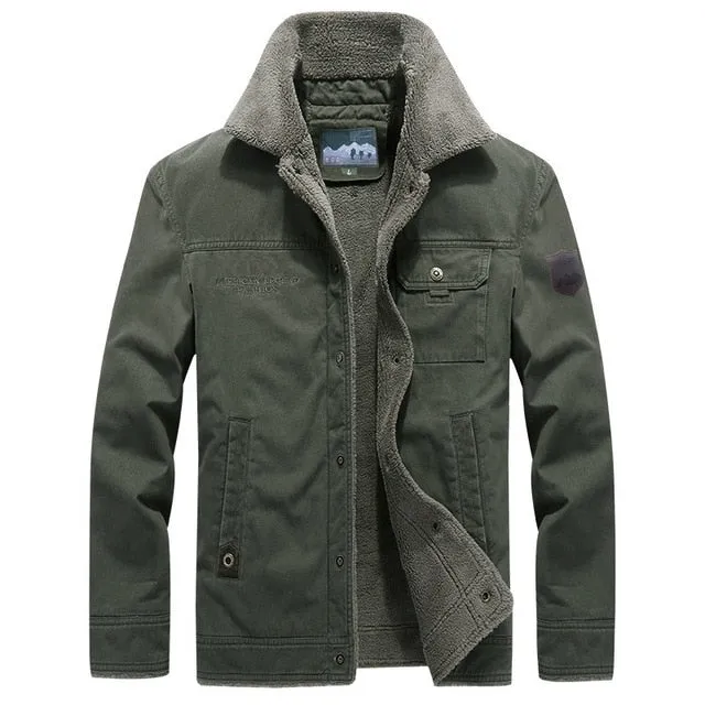 West Louis™ Wool Liner Warm Military Coat